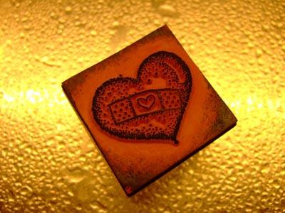 text-based rubber stamp