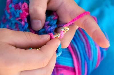 Learning to crochet is easy and fun.