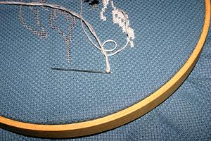 Needlepoint a Scotch terrier.