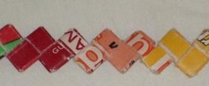 colorful gum wrapper chain