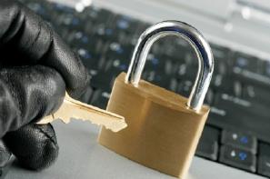 keyboard with padlock