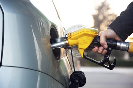 Man pumping gas