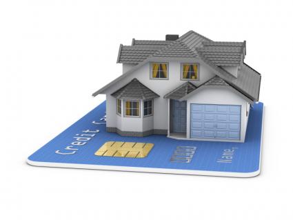 House on a credit card