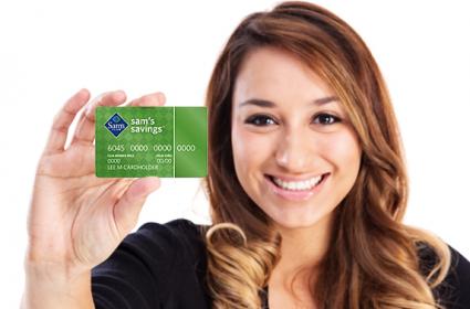 Woman holding credit card