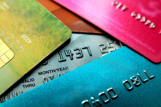 Stack of credit cards