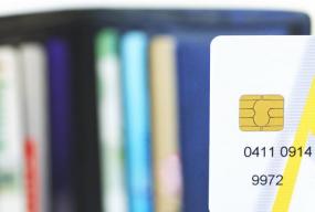 Photo of multiple credit cards in a wallet