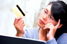 Woman with Card