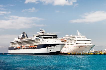 Cruise ships in Port of Cozumel