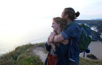 Young hiking couple