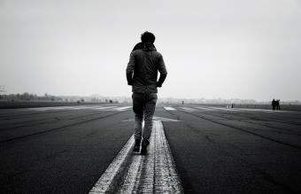 Man Walking Forward