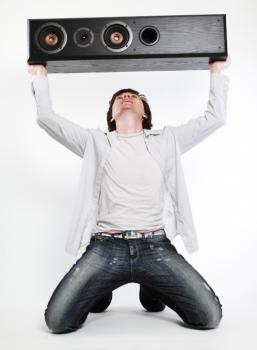 guy with boom box