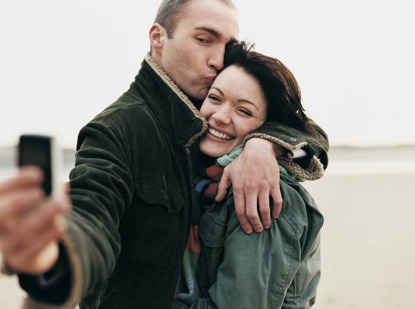 Couple Taking a Selfie