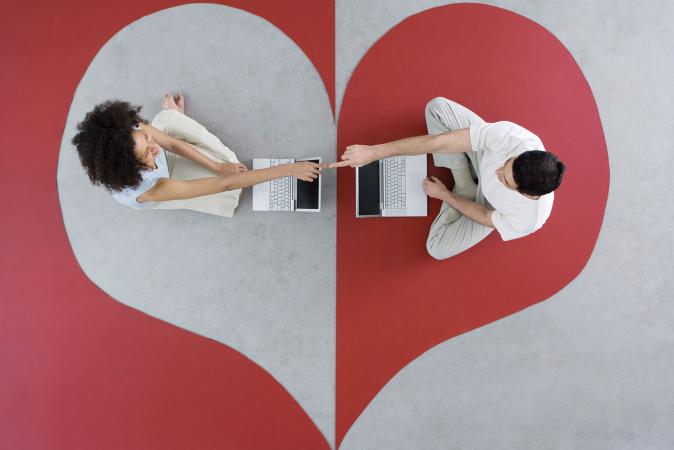Couple meeting