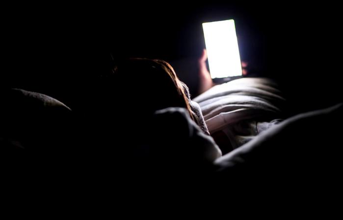 Woman using smartphone