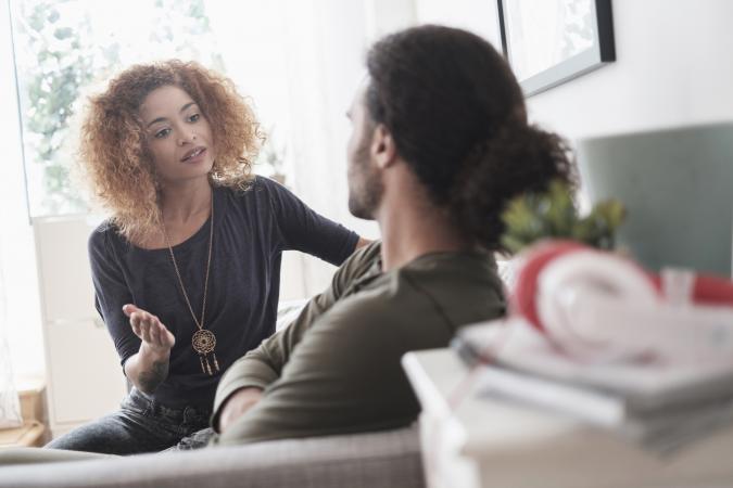 Young couple arguing
