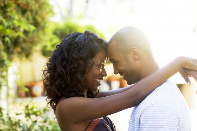couple embracing