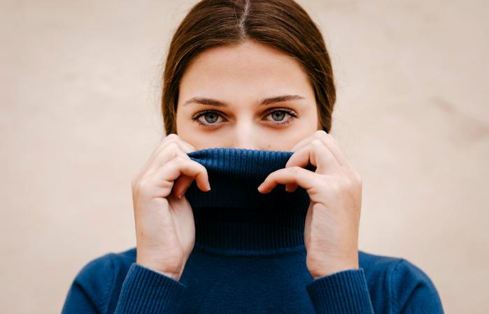 Introvert woman