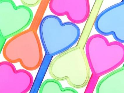 colorful hearts