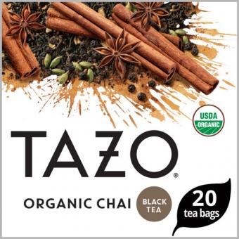 Tazo Organic Chai Black Tea 20 Tea Bags