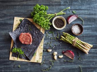 Raw tenderloin steak