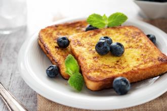 gluten-free blueberry french toast
