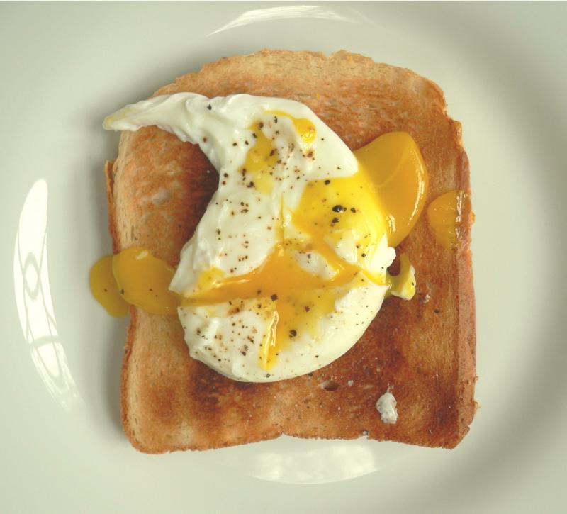 poached egg on toast
