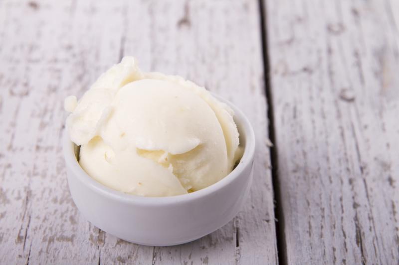 Ice cream in bowl