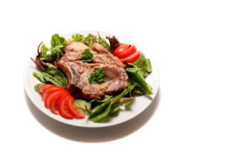 Quick Pork Chops and Salad