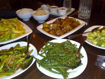 Stir-fried Eggplant with Spicy Green Beans