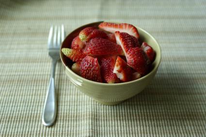 Bowl of strawberries
