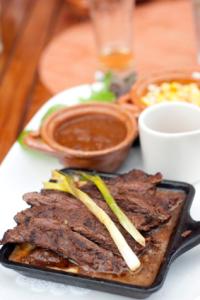 Steak and salsa