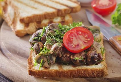 Mushroom sandwich