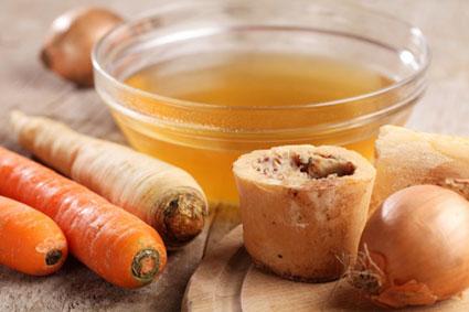 Broth and vegetables