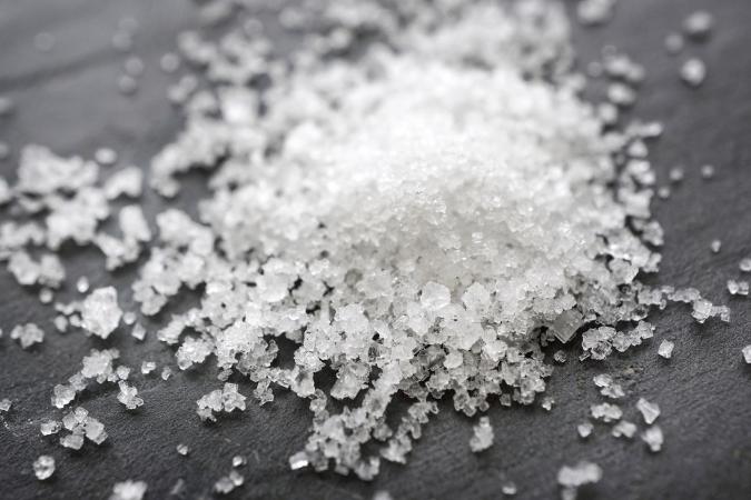 salt crystals close-up