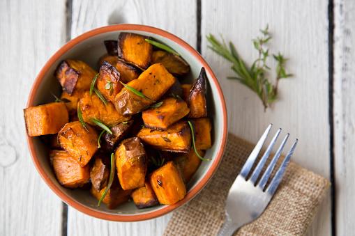 Can I Lose Weight Eating Sweet Potatoes? 2 Roasted Sweet Potatoes