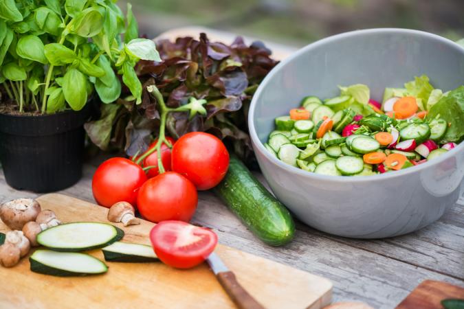 fresh garden veggies