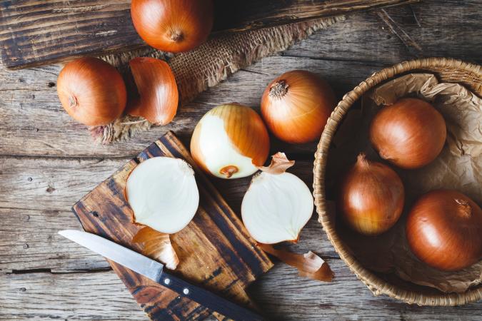 Onions On Table
