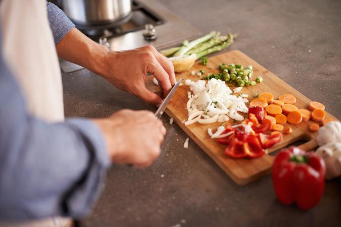 vegetables on countertop