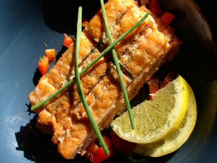 healthy salmon dish