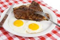 steak and eggs for breakfast
