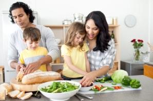 Family Preparing Dinner