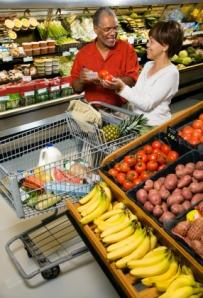 Couple Grocery Shopping