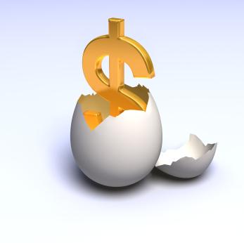 egg and dollar sign