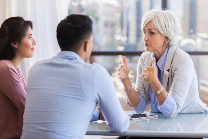 Marriage counselor advises young couple