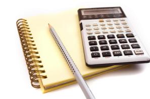 calculator and paper