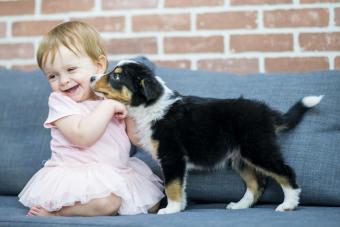 Baby and Puppy