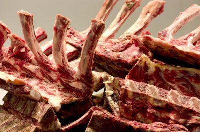 An image of a raw rack of ribs
