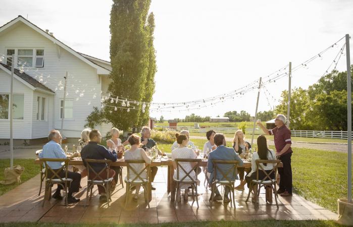 People celebrating life