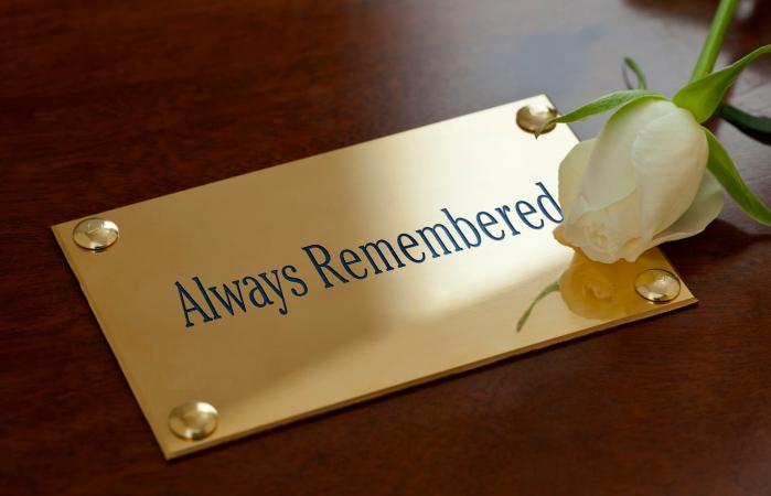 Always Remembered Plaque
