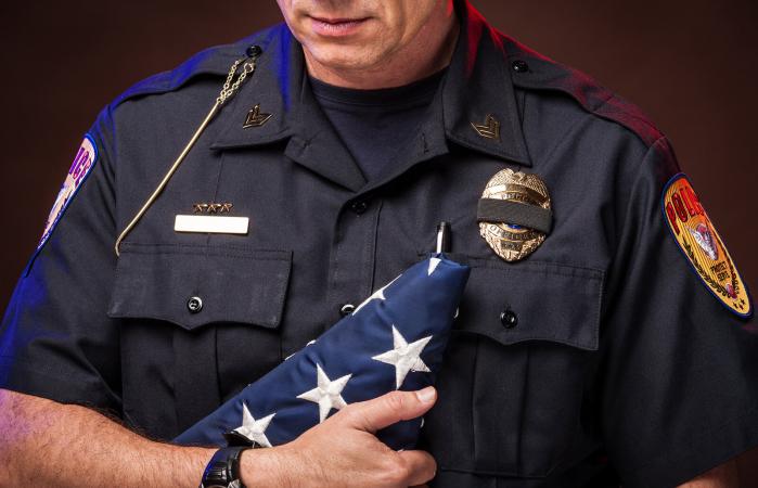 Police Honoring a Slain Officer